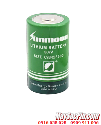 Pin Sunmoon ER26500; Pin nuôi nguồn PLC Sunmoon ER26500 lithium 3.6v C 9500mAh